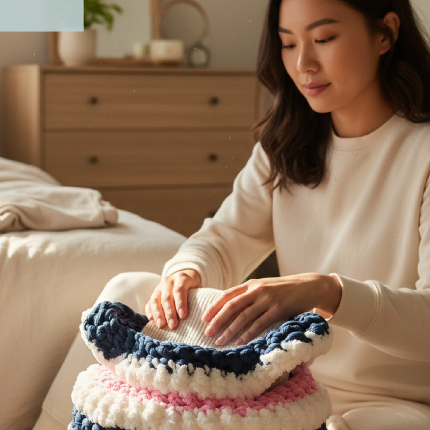 Cozy Catch-All Crocheted Storage Basket