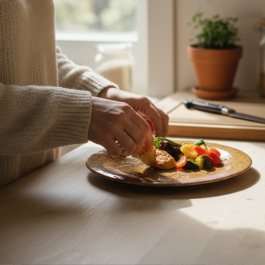 Blush Pink Sandy Ceramic Plate