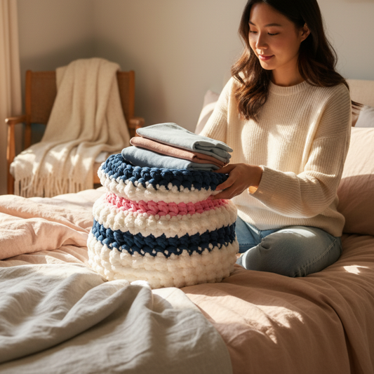 Cozy Catch-All Crocheted Storage Basket