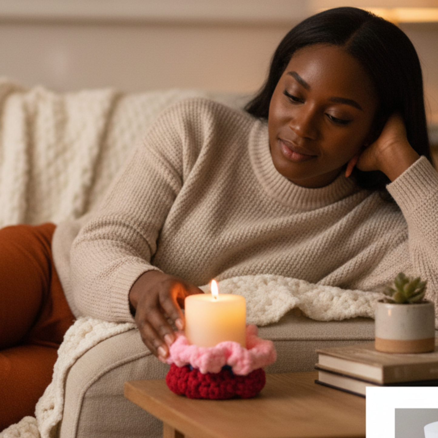 Cozy Mini Pedestal Functional Decorative Basket