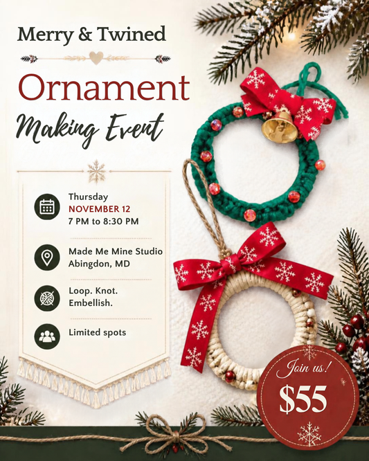 Merry & Twined: An Ornament Workshop - November 12